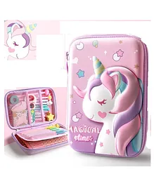 AKN TOYS Unicorn Pencil Box Pack of 1 (Color May Vary)