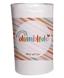 Dumbledo Bamboo Disposable Cloth Diaper Liner Fragrance Free Chlorine Free Dye Free 100% Compostable 100 Sheet per Rol Pack of 1 - White