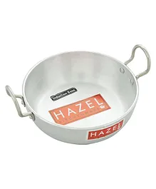 HAZEL 4 mm Aluminium Induction Base Kadai With Handle Silver - 1750 ml