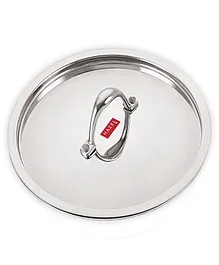 HAZEL Stainless Steel Cookware Plain Lid With Handle Outer Diameter 20 cm Inner Diameter 18 cm - Silver