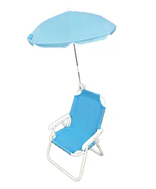 Babymoon Beach Lounge Chair With Umbrella - Blue