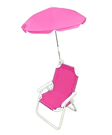 Babymoon Beach Lounge Chair With Umbrella  - Pink