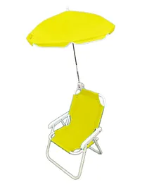 Babymoon Beach Lounge Chair With Umbrella - Yellow