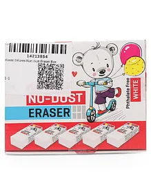 Kores Non-Dust Eraser Box - 20 Pieces