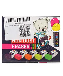 Kores Non-Dust Colour Eraser Box - 20 Pieces