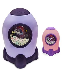 FunBlast Space Theme Piggy Bank with Number Code Lock  Purple