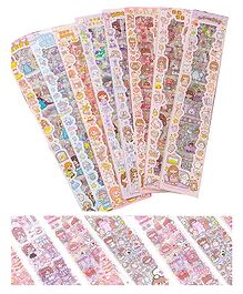 FunBlast Cute Cartoon Theme Kawaii Stickers 20 Sheets( Color and Design May Vary)