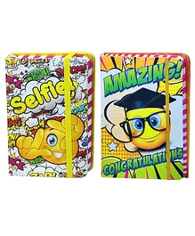 FunBlast Stylish Emoji Mini Diary Pack of 2 (Random Color)