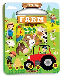 Die Cut Window Board Book At the Farm - English