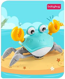 Babyhug Pull Along Crab Toy - Blue