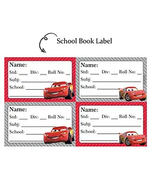 Doxbox School Book Label 95 Car Pack of 36- Multicolor