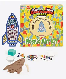 Awesome Place - The Parent BREAK Rocket Space Theme DIY Mosaic Wall Hanging Art Craft Kit - Multicolor