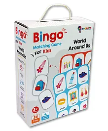 Bingo World Around Us Matching Game Early Learner Matching Picture Card Game - 36 Pieces