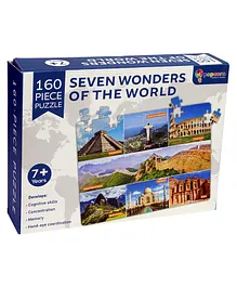 Popcorn Games & Puzzles Seven Wonders of The World |Improves Your Child Cognitive Skills Concentration  Memory & Coordination - 160 Piece