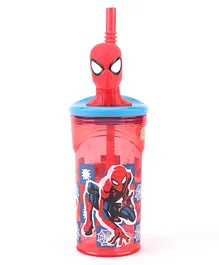 Spider Man Stor 3D Figurine Tumbler Red & Blue - 360 ml