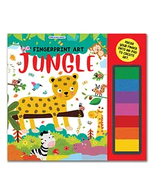 Fingerprint Pick and Paint Coloring Activity Book For Kids Fingerprint Colouring Book - English