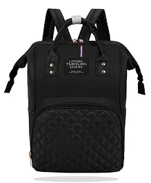 Bembika Diaper Bags For Mom And Dad Kids Diaper Bags For Travel Backpack - Chex Black