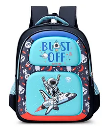 Little Hunk Cartoon 3D Graphic Adjustable School Bag - 14 inches