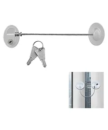 TONY STARK Safety Door Locks with 2 Keys for Cupboard - White