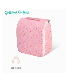 Grasping Fingers Moonlit Magic Travel Friendly and Foldable Infant Carry Like a Bag  Bedding Set - Pink
