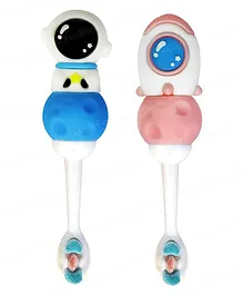 FunBlast Space Astronaut Design Toothbrush for Kids  Pack of 2
