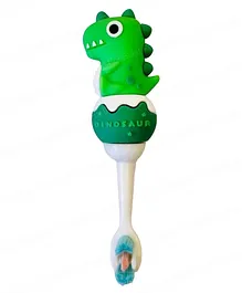 FunBlast Dinosaur Design Toothbrush for Kids (Pack of 1 - Random Color)