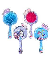 FunBlast 3D Unicorn theme Glitter Hair Comb for Girls Pack of 2  MultiColor