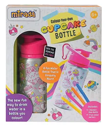 Mirada Art & Craft Color Your Own Cup Cake Bottle MAC2007 - Multicolour