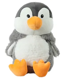 Mirada Super Soft Hoodie Penguin Soft Plush Toy Grey - Height 25 cm