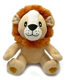 Mirada Plush Stuffed Brown Sitting Lion Soft Toy  Length 27 cm