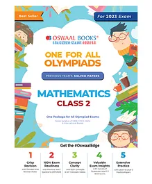 One For All Olympiad Previous Years Solved Papers Class 2 Mathematics Book - English