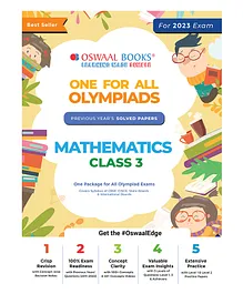 One For All Olympiad Previous Years Solved Papers Class 3 Mathematics Book - English