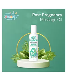 AHC Zikku Postnatal Pregnancy Massage Oil for Mothers Post Delivery Jappa Oil Full Body Natural Ingrediants Pain Relief Stress Reduction Improve Circulation Scar Healing - 100 ml