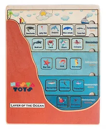 NESTA TOYS Layer of The Ocean Puzzle Montessori Toys & Puzzles - Multicolor