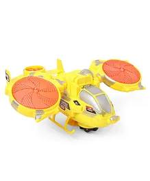Vijaya Impex Bump and Go  Hawk Strike Toy With Flashing Light & Music - Yellow