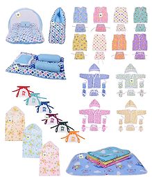 Toddylon New Born Baby Clothes & Bedding Combo Gift Pack - Blue