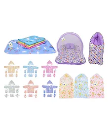 Toddylon Baby Gift Set for New Born Essential Products All (0-6 Months) Purple