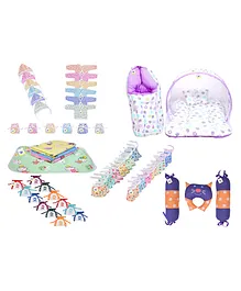 Toddylon Baby Products All New Born Combo Daily Needs Items Multicolor -Purple