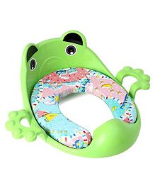 Babyhug Cushioned Potty Training Seat With Handle - Green