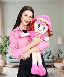 Besties Super Soft Stuffed Huggable Girl Winky Doll Washable Pink - Height 40 cm