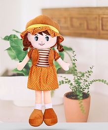 Besties Super Soft Stuffed Huggable Girl Winky Doll Washable Brown - Height 40 cm