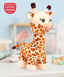 Play Nation Giraffe Soft Toy Brown- Height 30 cm