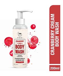 TNW The Natural Wash Cranberry Cream Body Wash Brightens Moisturises - 200 ml