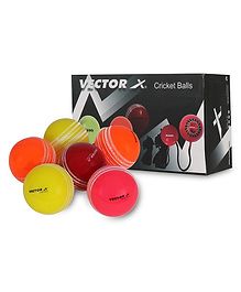 Vector X Swing Wind Ball for Cricket (Pack of 6)