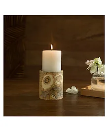 Ellementary Fleur d'or Candle Stand Small Size - Brown