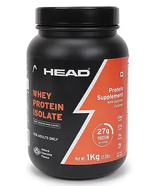 Head Whey Protein Powder Isolate Natural Chocolate Flavour - 1 kg