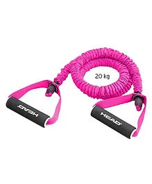Head Power Tube Unbreakable Resistance Band for Exercise  -Pink