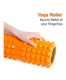 Head Deep Tissue Muscle Massage Yoga Roller for Sore Muscle Pain Relief & Recovery - Orange