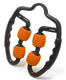 Head Deep Leg Massage Roller Fitness Equipment - Black & Orange