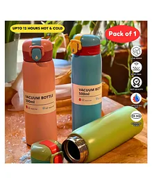 Puchku Insulated Stainless Steel Flask Water Bottle - 500 ml ( Assorted Color)